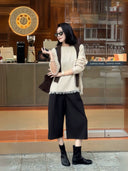 Áo len dệt waffle phối tua rua (Z3745)