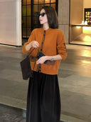 Contrast Pocket Knit Cardigan（Z2578）