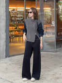 Fleece-Lined Straight-Leg Jeans（Z2613）