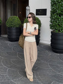 Draped Comfort Casual Trousers（Z3188）