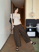 Structured Seam Cropped Pants（Z3195）