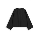 Collarless Cuff Detail Casual Jacket（Z3514）