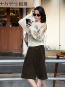 Watercolor Floral Lightweight Sweater（Z3656）