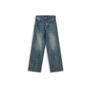 Vintage Straight Leg Denim Cropped Pants（Z3239）