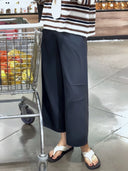 Lightweight Pleated Cropped Pants（Z3096）