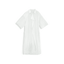 Irregular pleated long shirt