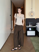 Structured Seam Cropped Pants（Z3195）
