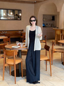 Elastic Waist Wide-Leg Trousers（Z3230）