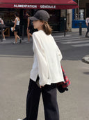 Lightweight Slit Long Sleeve Top（Z3380）