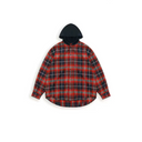 Vintage Plaid Hooded Shirt Jacket（Z3510）