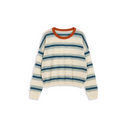 Contrast Stripe Knit Top（Z3249）