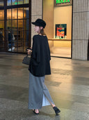 Slim Silhouette Elastic Waist Skirt（Z3106）