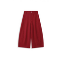 Semi-Elastic Waist Cropped Casual Trousers（Z3269）