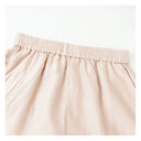 Elastic Waist Textured Cropped Pants（Z3377）