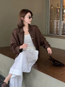 Áo Sơ Mi Cổ Bẻ Dáng Rộng Thoải Mái (Z3372)