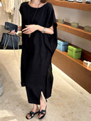 เดรสยาวปานกลางทรงอสมมาตรสง่างาม (Z3425)
