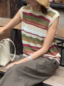Contrast Breathable Knit Vest（Z3194）