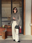 Crew Neck Soft Textured Jacket（Z3758）