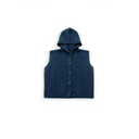 Solid Hooded Button Knit Vest（Z3561）