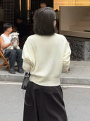 Minimalist Zip-Up Knit Cardigan（Z2542）