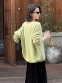 Vintage Relaxed Pullover Sweater（Z2551）