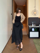 Elastic Waist Asymmetric Hem Skirt（Z3189）