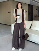 Asymmetric Hem Knit Top（Z2439）