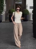 Draped Comfort Casual Trousers（Z3188）