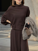 เสื้อไหมพรมคอเต่าแขนค้างคาวเนื้อนุ่ม (Z3528)