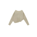 Asymmetric Hem Knit Top（Z2439）