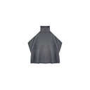 Turtleneck Wool Knit Cape Sweater（Z2396）