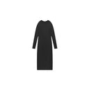 Minimalist Long Sleeve Slit Knit Dress（Z2411）