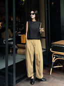 Pleated Casual Pants