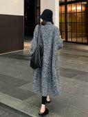 헤비급 스페클 셔월 칼라 코트（Z1228）