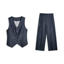 Slim-Fit Button Vest Set