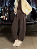 Elastic Waist Drawstring Cuffed Pants（Z3775）