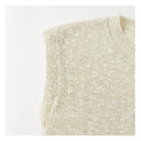 Crew Neck Marled Knit Vest（Z3288）