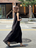 Flowy V-Neck Tiered Maxi Dress（Z3397）