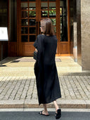เดรสยาวปานกลางทรงอสมมาตรสง่างาม (Z3425)