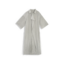 Irregular pleated long shirt