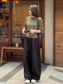 Vintage French Knit Sweater with Belt（Z2566）