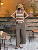 Contrast Breathable Knit Vest（Z3194）