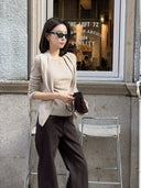 Multi-Way Relaxed Knit Top（Z3618）