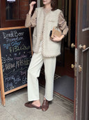 Tweed Layering Vest Jacket（Z3715）