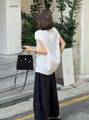 Vintage Lightweight Double Slit Top（Z3396）