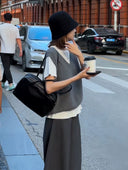 V-Neck Loose Vest（Z2394）