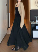 Elastic Waist Asymmetric Hem Skirt（Z3189）