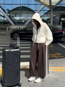 Elastic Waist Drawstring Cuffed Pants（Z3775）