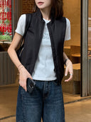 Stand Collar Zip Quilted Vest（Z3552）