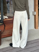 Dimensional Drapey Wide Leg Pants（Z3763）